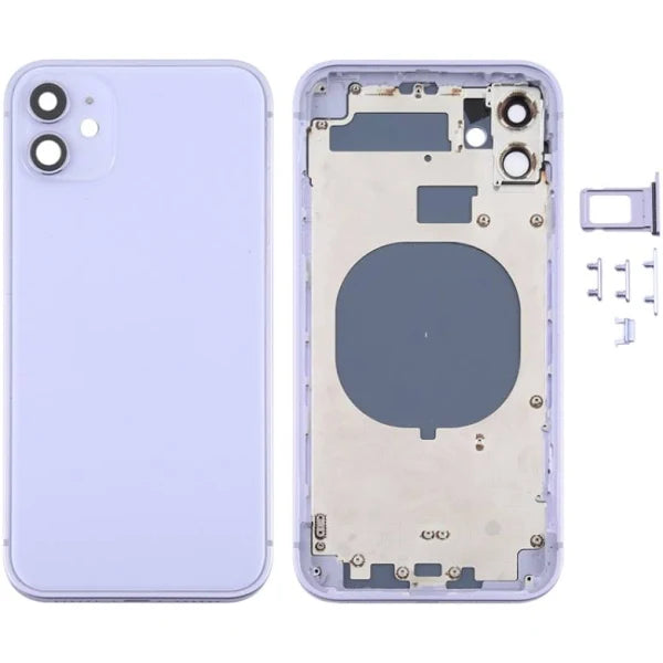 Rear Housing for iPhone 11 (NO LOGO)-Purple Rear Housing for iPhone 11 (NO LOGO)-Purple